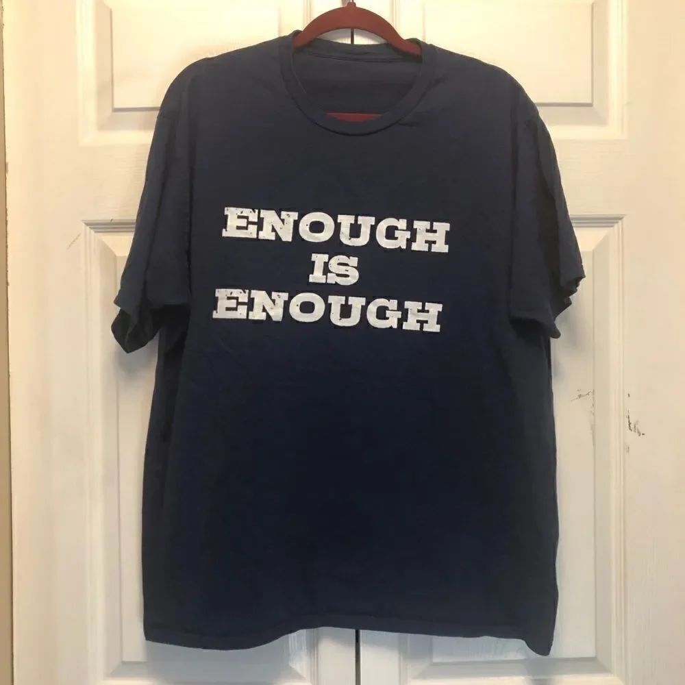 Enough is Enough Navy Blue T-Shirt